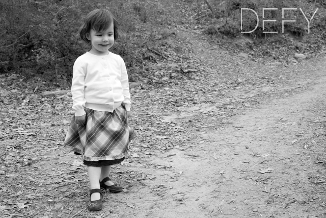 Girl in Black and White