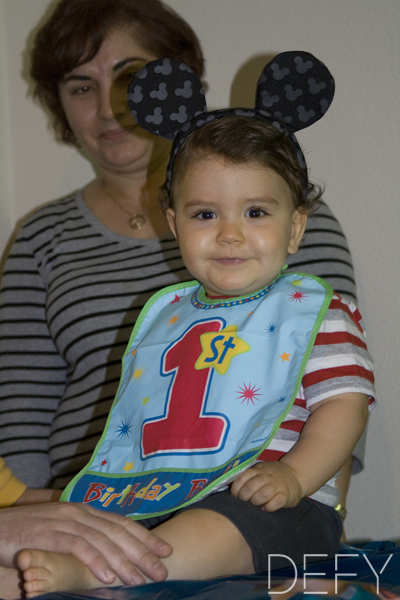 mickey mouse ears on little boy