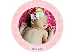 Baby Girl Wall Cling