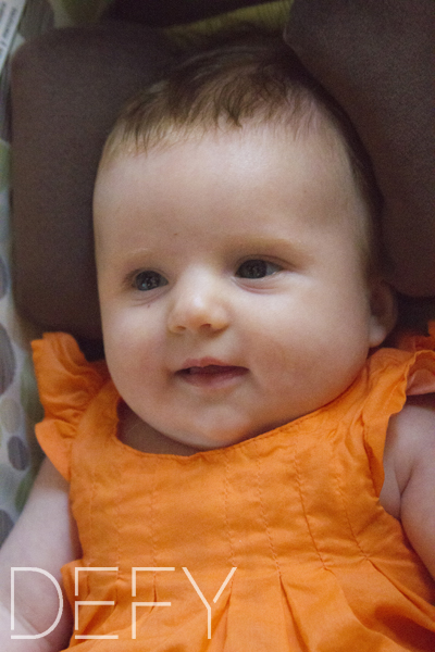 baby girl orange dress