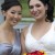 bridesmaid and bride